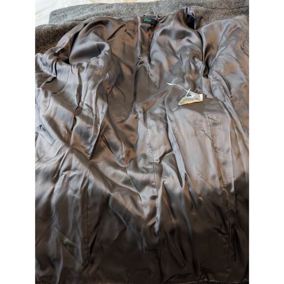Stile Benetton Grey Textured Wool Blend Belted Wrap Coat - Size 40 (US 4/6) - Picture 7 of 14